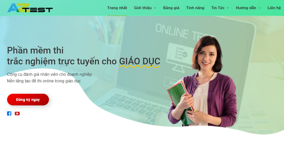 giao diện AZtest